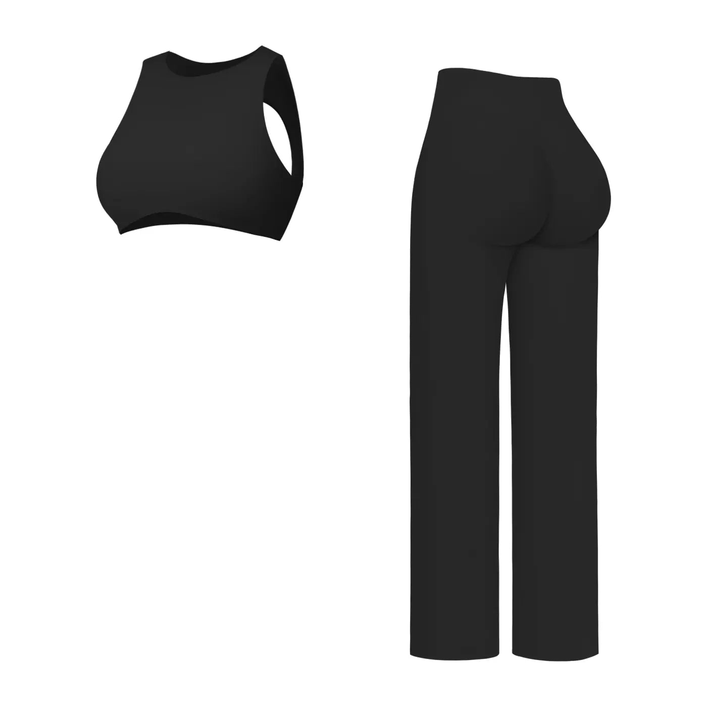 MFVIM Women'S Fuzzy 2 Piece Workout Set, Fitted Running Outfits with Tummy Control and Butt-Lifting for Gym Fitness Wear, Outdoor Fitness Wear, Pants Sports Set, 2 Piece Sets,Back to School,Back to School Haul