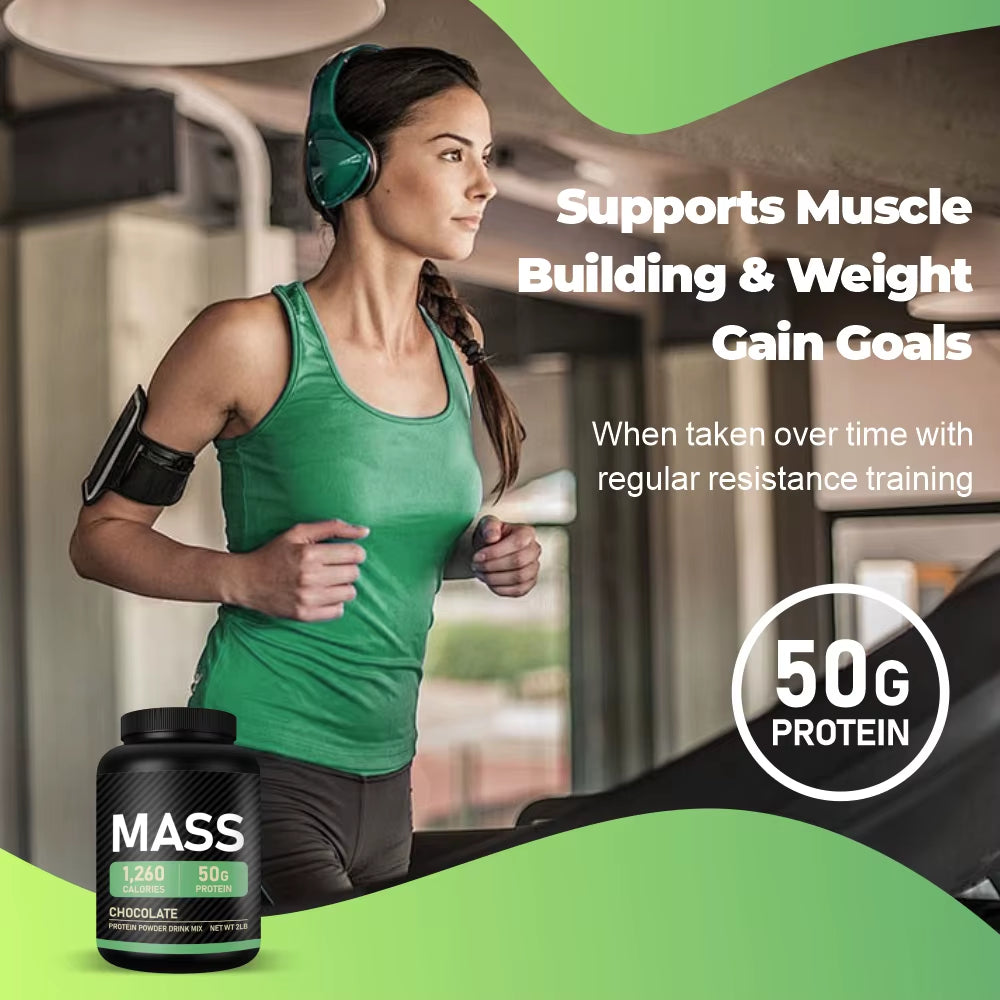 JULONG OEM Customized Chocolate Mass Weight Gainer Protein Powder Formula Flavor Protein Sports MASS Protein Powder