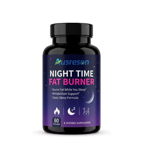Ausreson OEM Natural Night Time Fat Burning Detox Products Weight Management Slimming Supplements Herbal Fat Burning Capsules