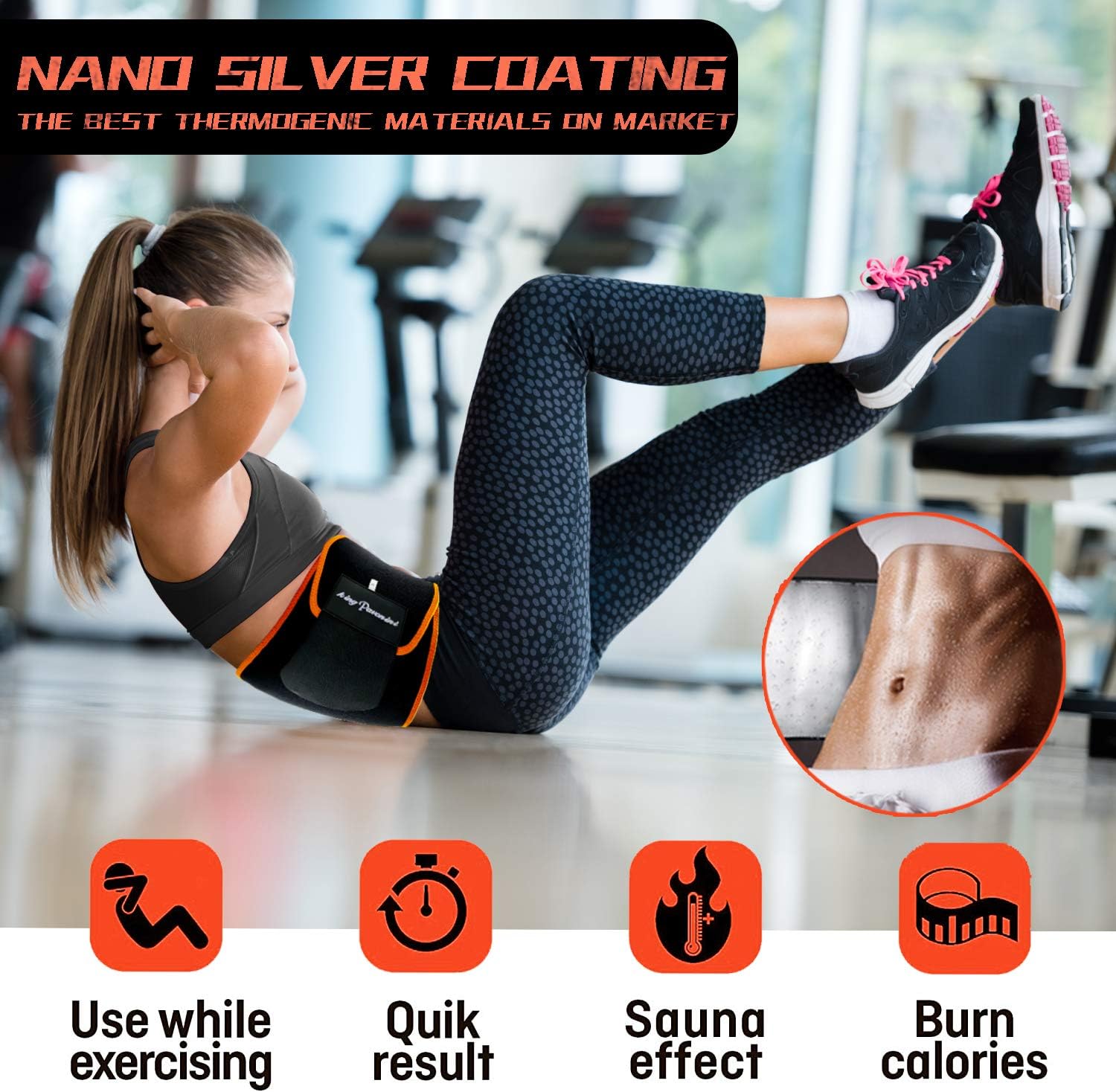 Waist Trainer for Men Women Belly Fat, Sweat Belt Band
