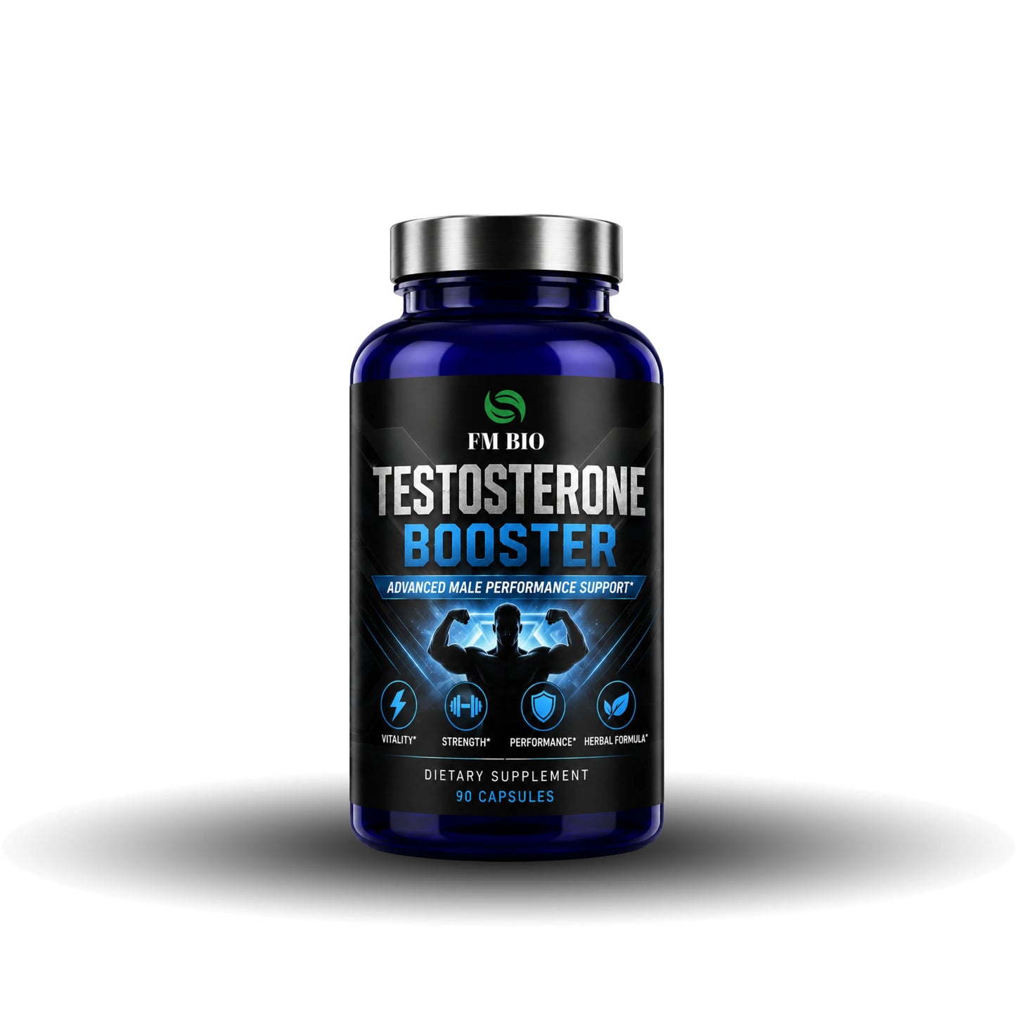 Custom Male Vitality Muscle Support Capsules Tongkat Ali Complex Natural Herbal Sports Supplement 90 Count
