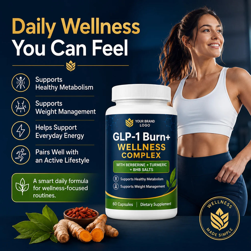 OEM Private Label Slimming Pills Fat Burner Natural Herbal Weight Loss Capsules Supplement GLP-1 Capsules for Weight Management