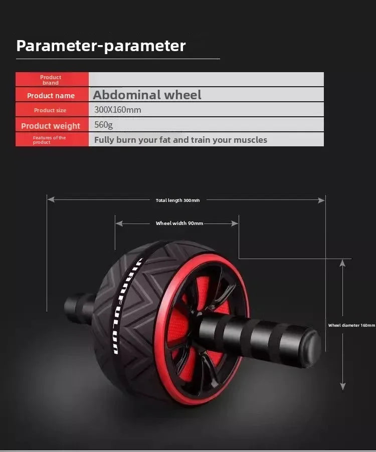 Ab Roller Wheel Non‑Slip Abdominal Training Roller for Abs Core Workout Home Gym Fitness Exercise Equipment for Men Women