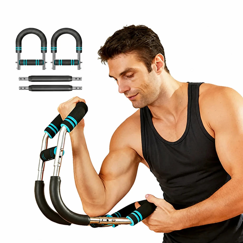 40KG U Shape Hand Gripper Strengths Twister Arm Trainer Power Twister Bar Fitness Equipment for Men and Women Home Workout