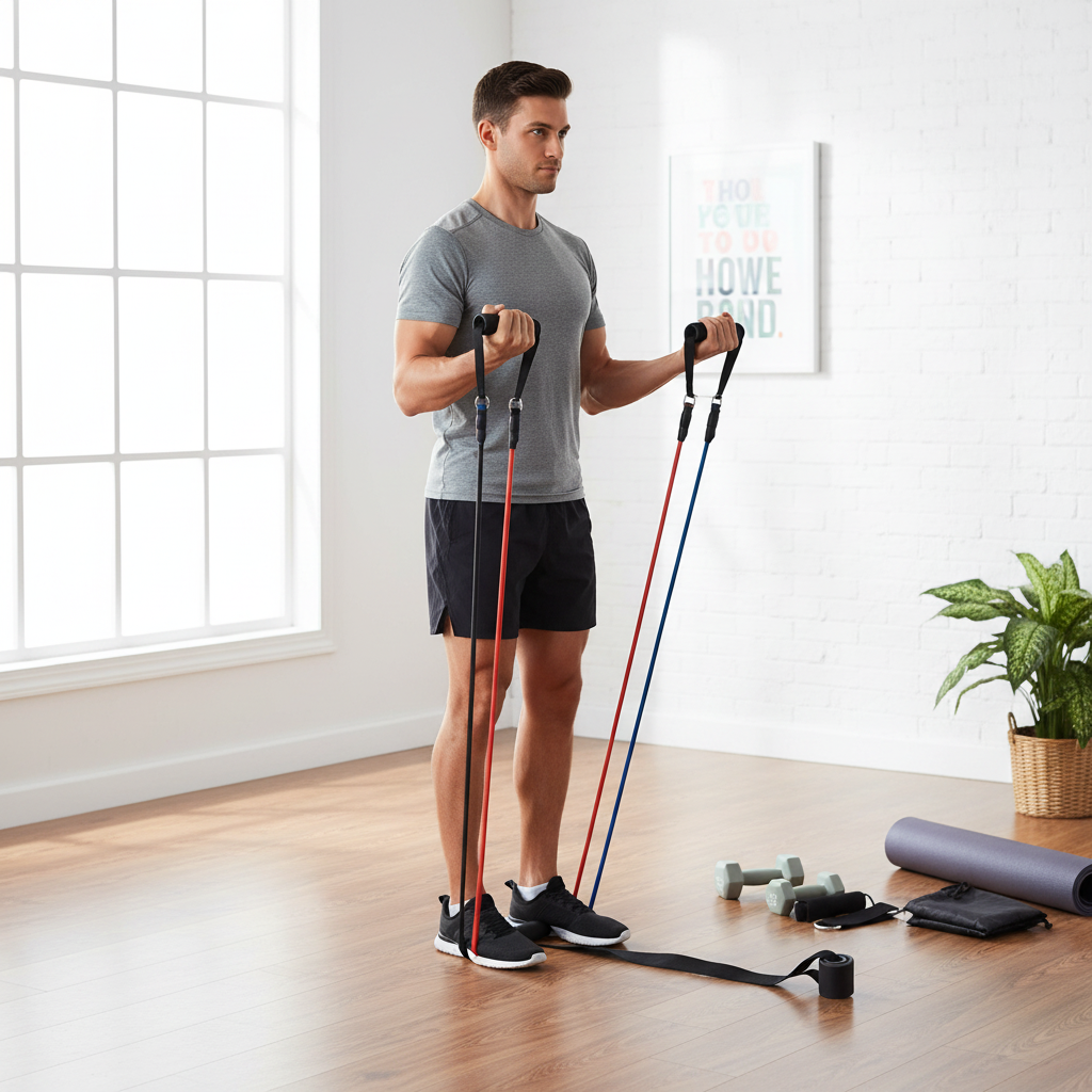Resistance Bands Set — Handles, Door Anchor & Ankle Straps